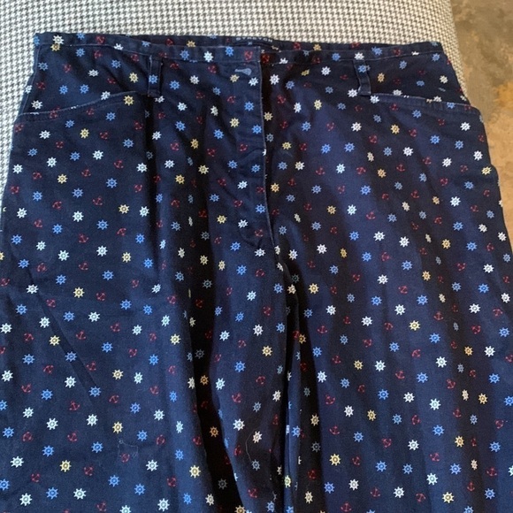𝅺CRAZY Horse vintage 90’s red/white/blue trousers size 14 - Picture 2 of 7